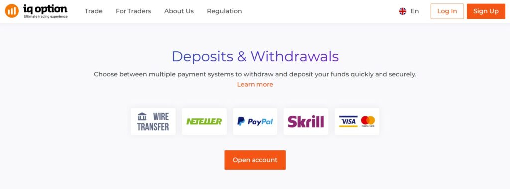 Deposits and Withdrawals